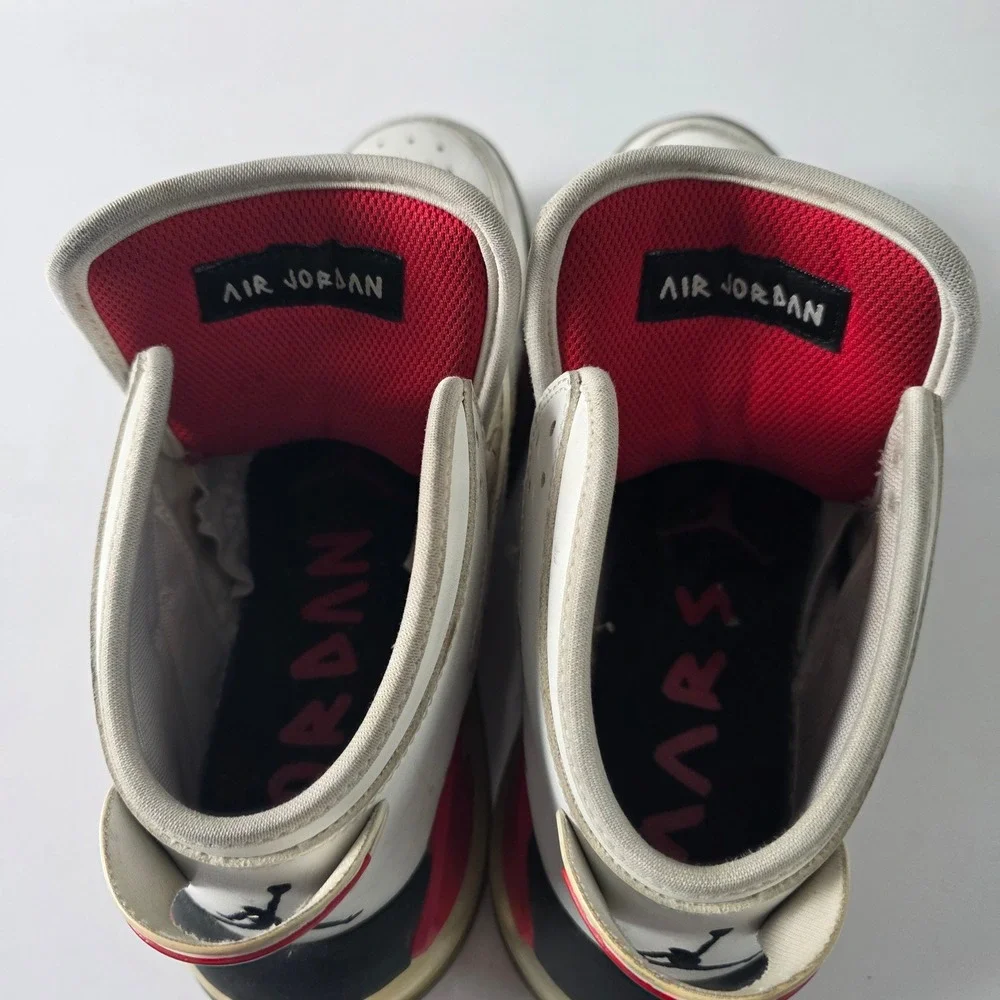 Nike Jordan Mars 270 White Fire Red CD7070-100 Mens Sneakers Size 9.5